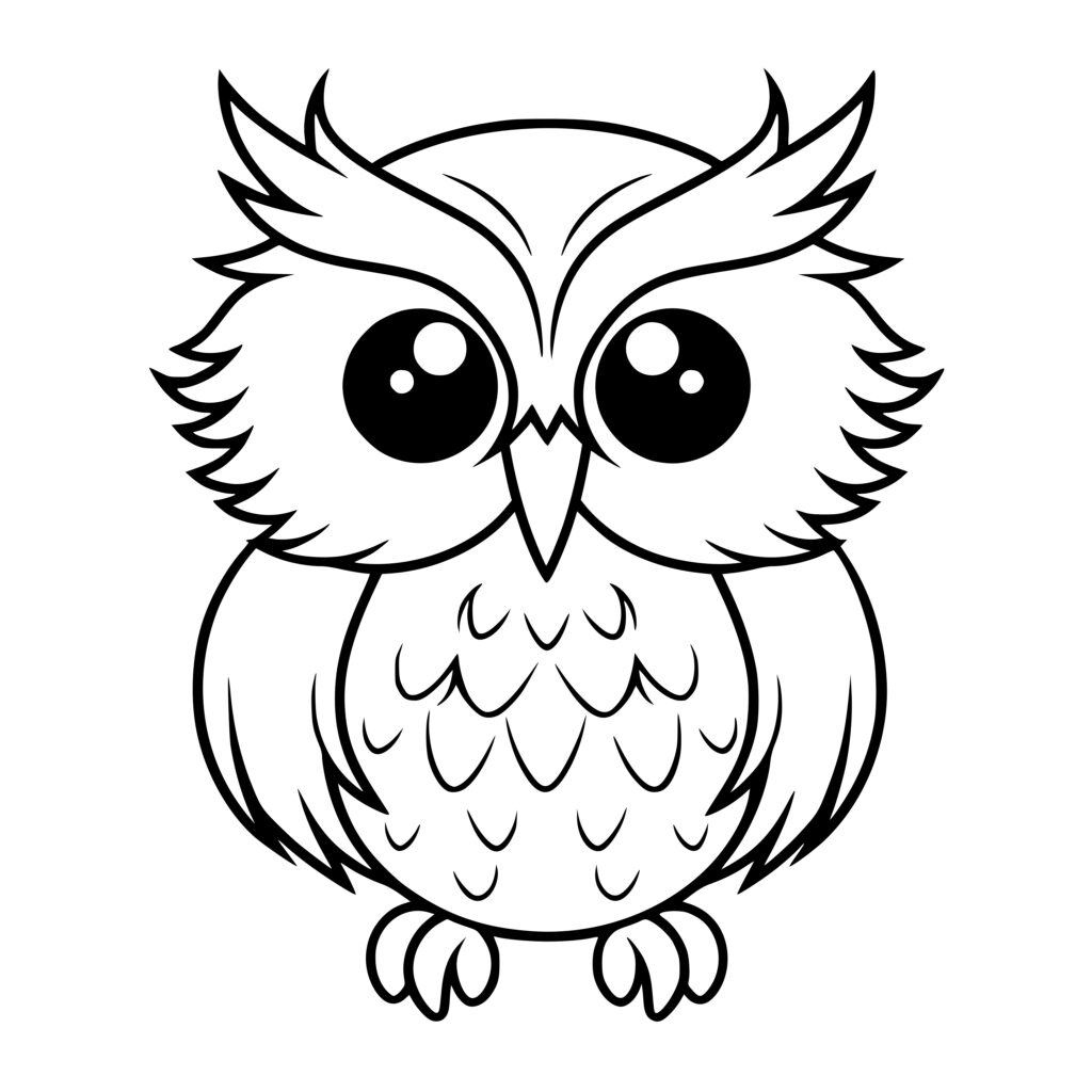 Adorable Owl SVG File for Instant Download | Cricut, Silhouette, Laser ...