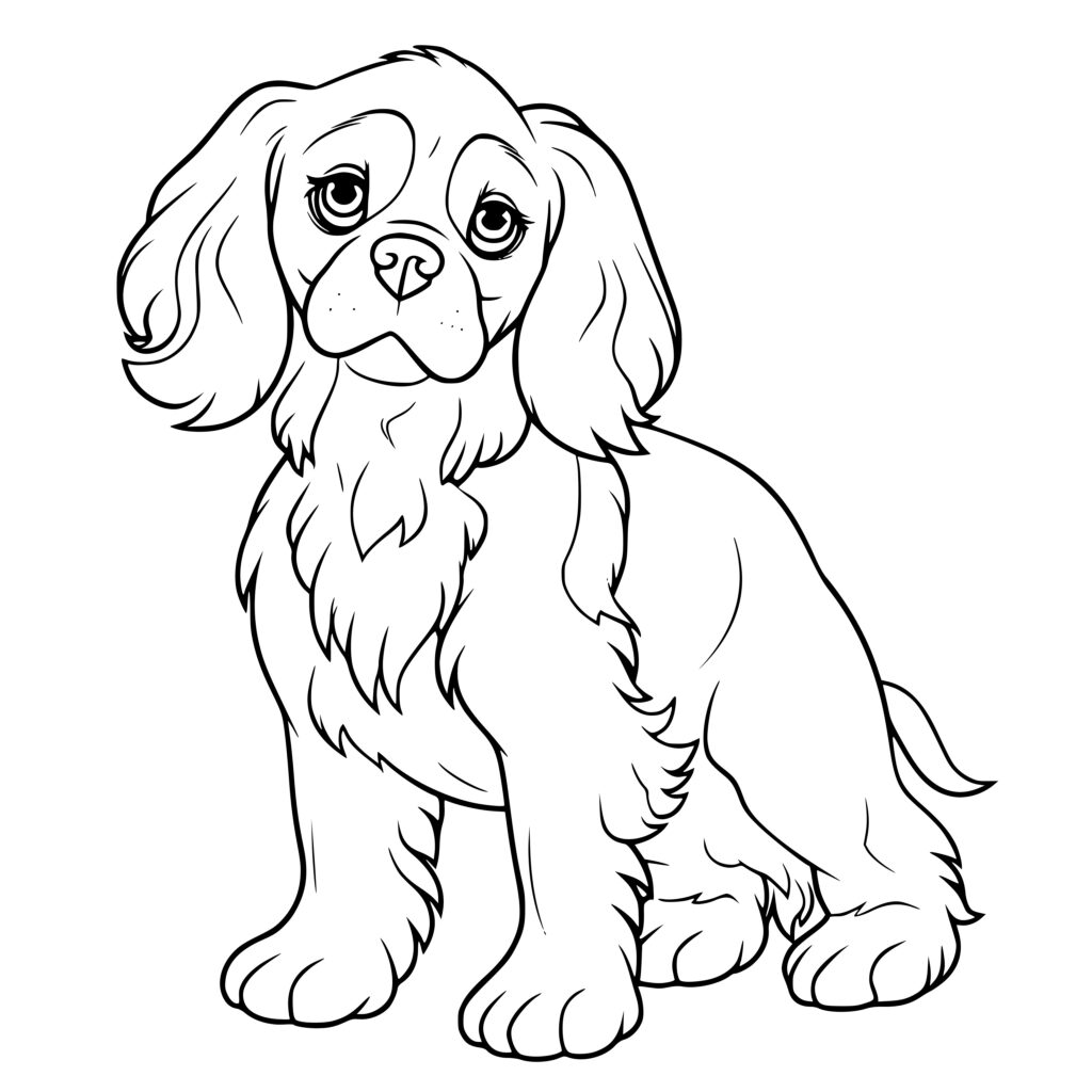 Cavalier King Charles Spaniel SVG File for Cricut and Silhouette