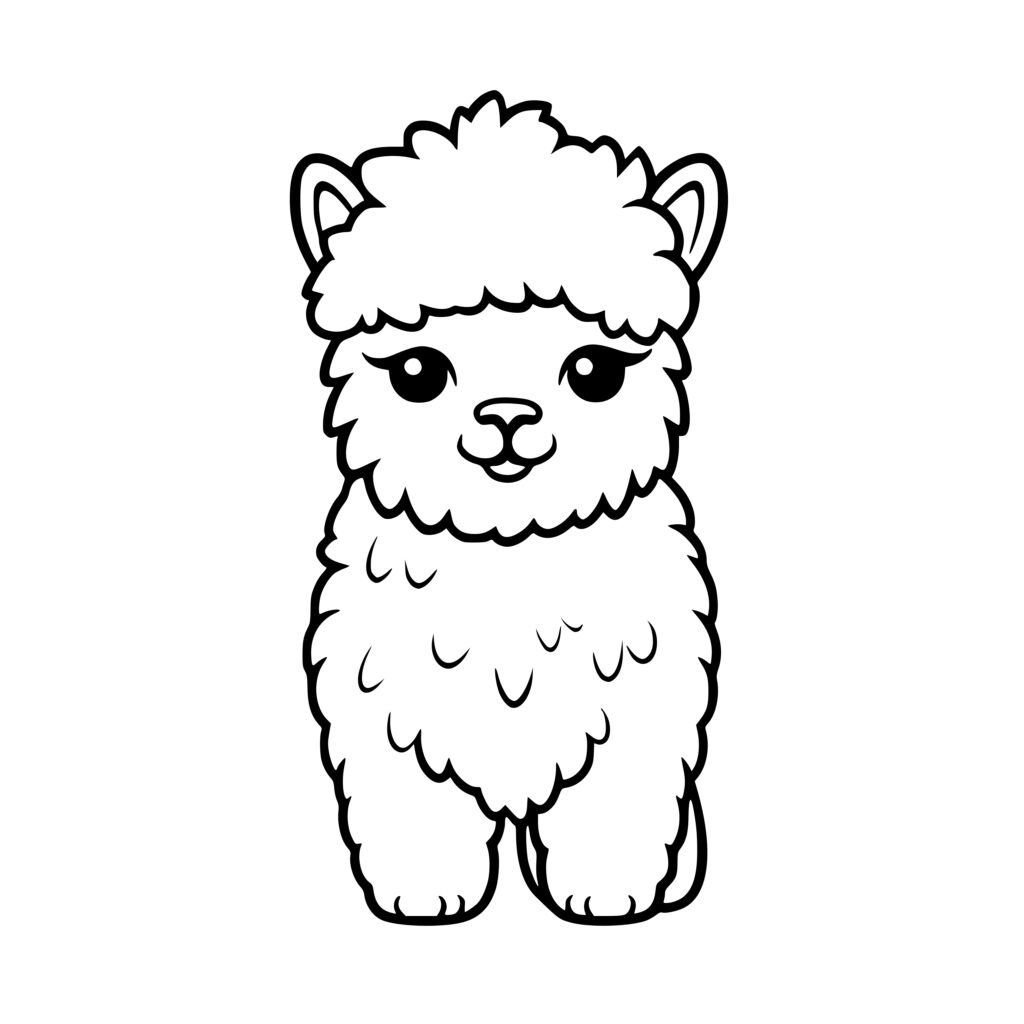 Fluffy Alpaca SVG Image | Instant Download for Cricut, Silhouette ...