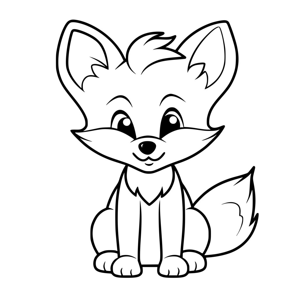 SVG & PNG Instant Download: Cute Friendly Fox for Cricut, Silhouette