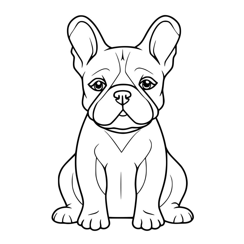 Calm French Bulldog - SVG, PNG, DXF Image for Cricut, Silhouette, Laser ...