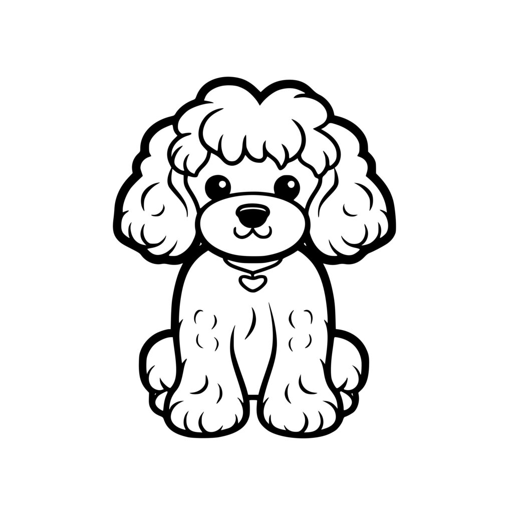 Instant Download: Simple Poodle SVG for Cricut, Silhouette, Laser Machines