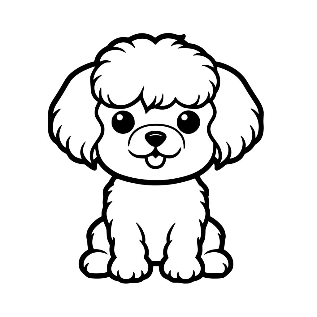 Bichon Frise Puppy Image SVG File for Cricut, Silhouette, Laser Machines