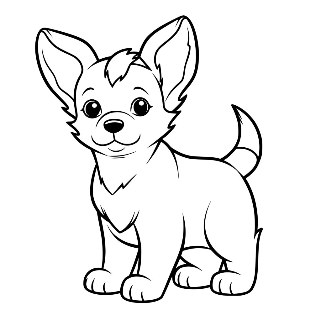 Corgi Dog Standing SVG File for Cricut, Silhouette, and Laser Machines