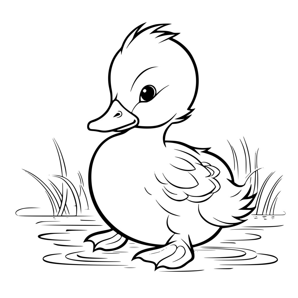 Cute Duckling Instant Download SVG/PNG/DXF for Cricut, Silhouette, Laser