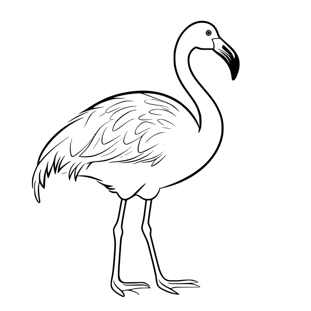 Long-legged Flamingo SVG File for Cricut, Silhouette, and Laser Machines