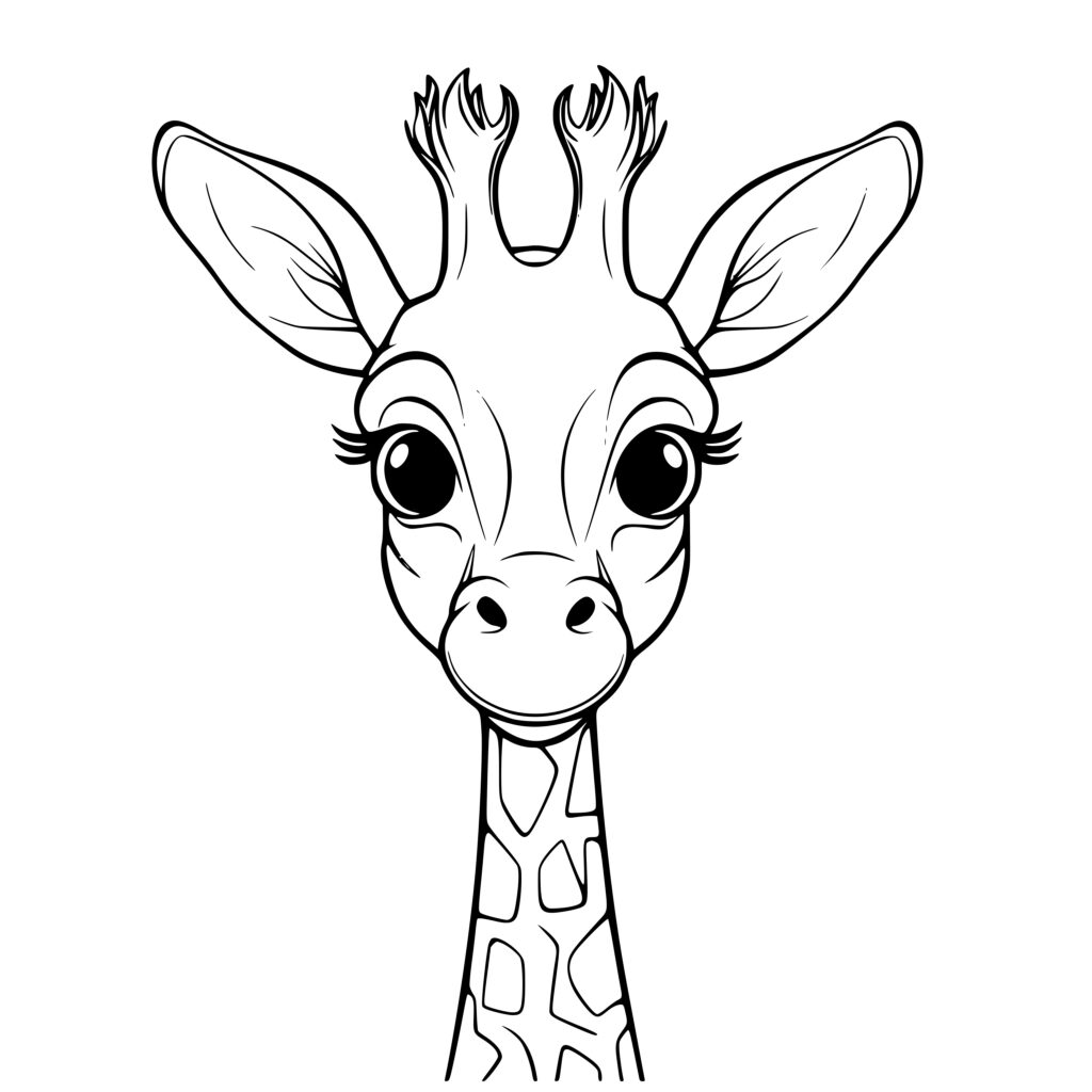 Giraffe Portrait SVG File for Cricut, Silhouette, Laser Machines