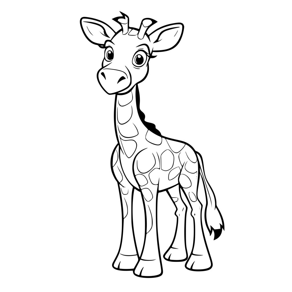 Adorable Baby Giraffe SVG File for Cricut, Silhouette, Laser Machines