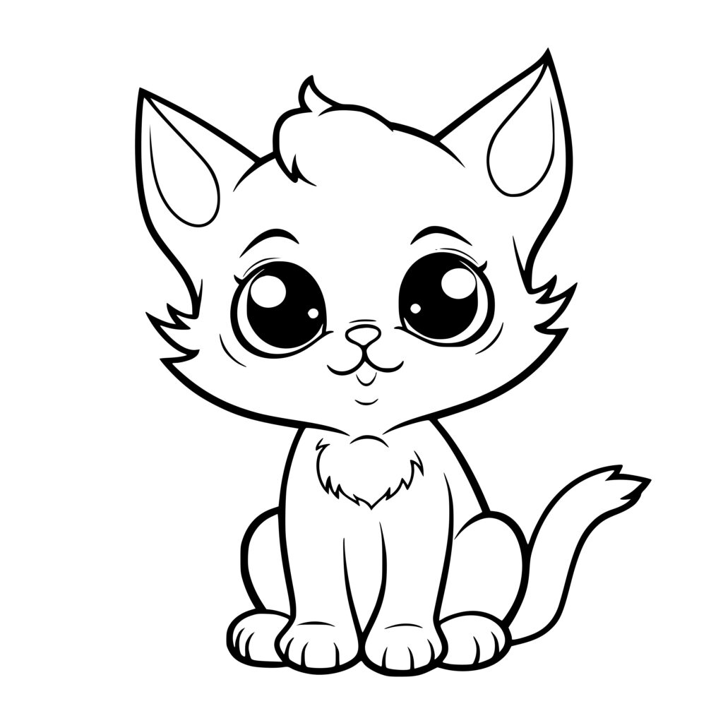 Big Eyed Feline SVG Image: Perfect for Cricut, Silhouette, and Laser ...