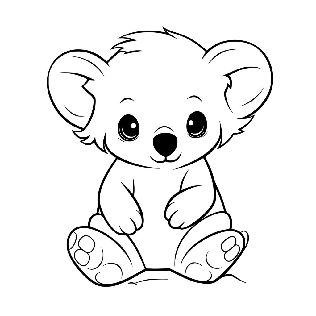 Adorable Koala SVG Image File for Cricut, Silhouette, Laser Machines