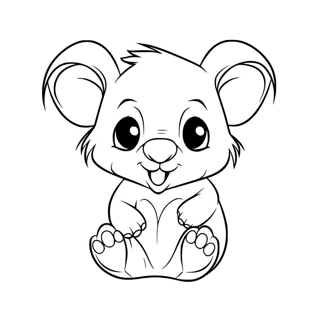 Koala Heart: SVG File for Cricut, Silhouette, Laser Machines