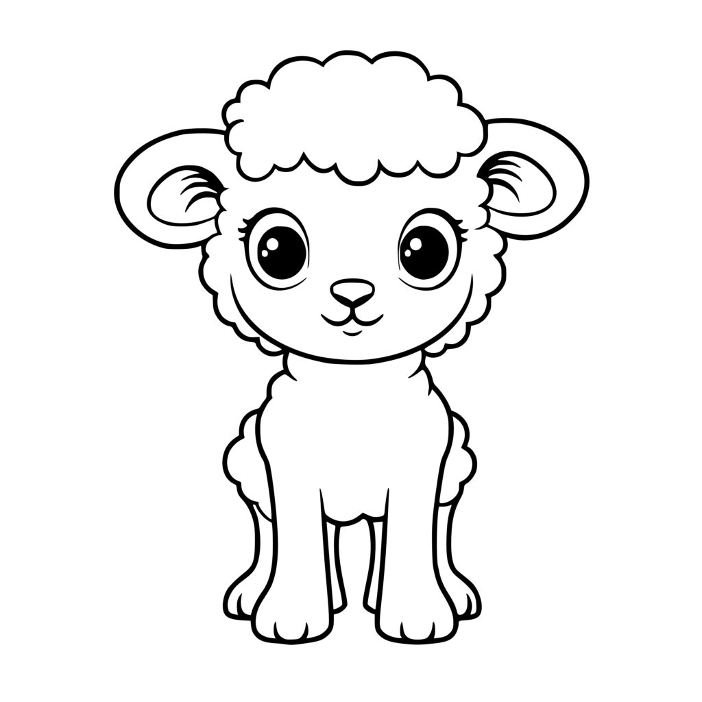 Cute Sheep SVG File for Cricut, Silhouette, Laser Machines