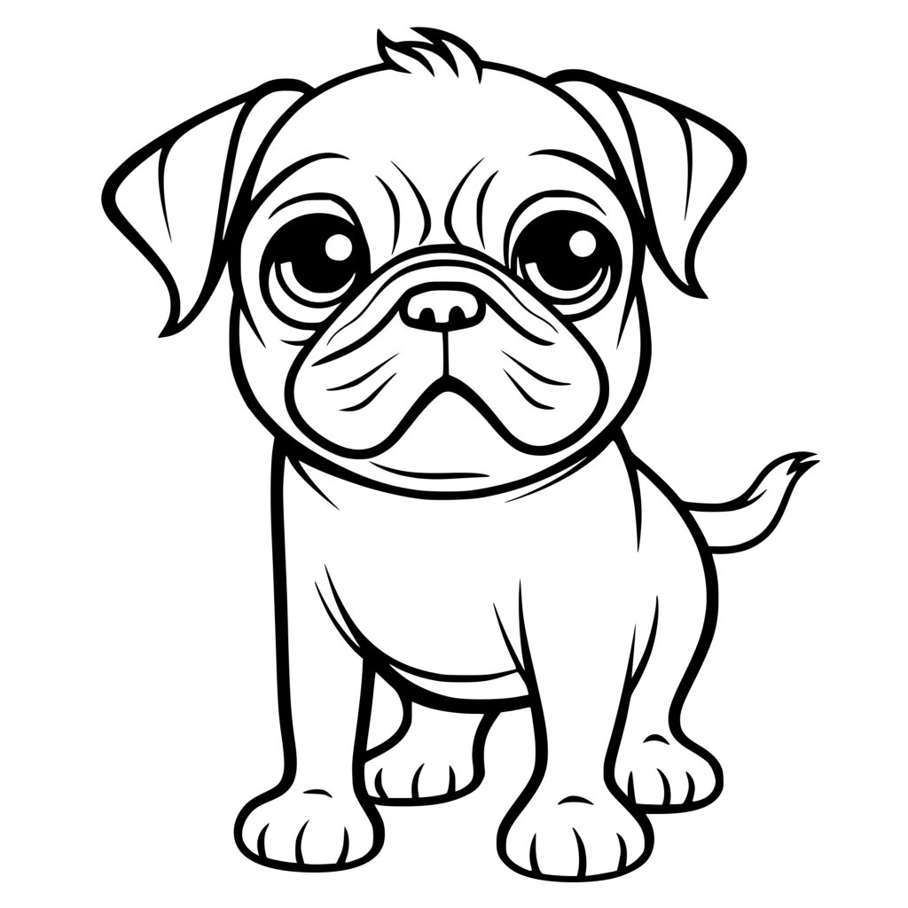 Little Pug SVG Image: Perfect for Cricut, Silhouette, and Laser Machines