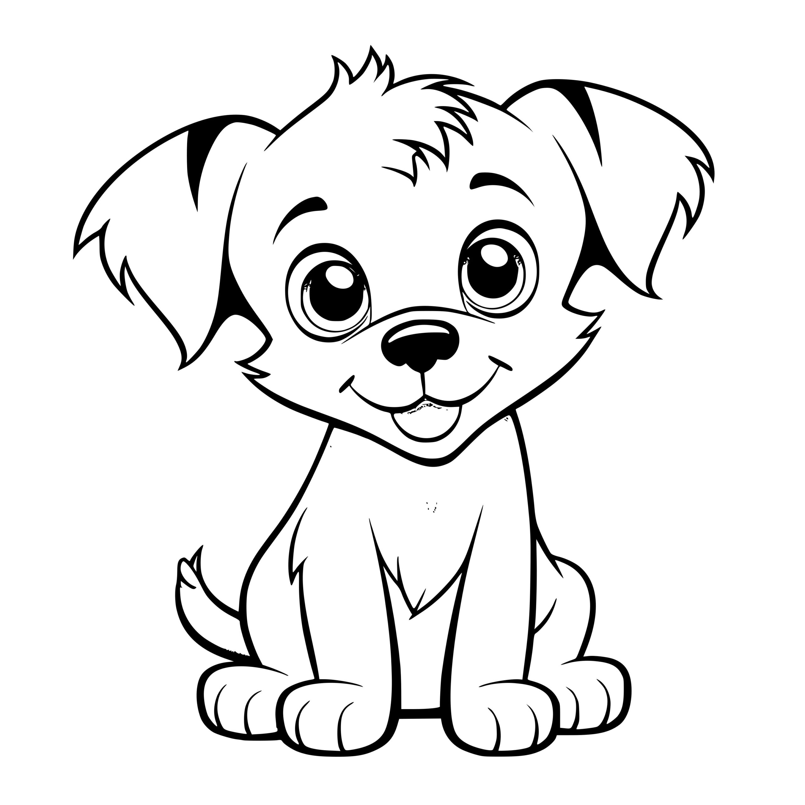 Smiling Pup SVG File: Instant Download for Cricut, Silhouette, Laser