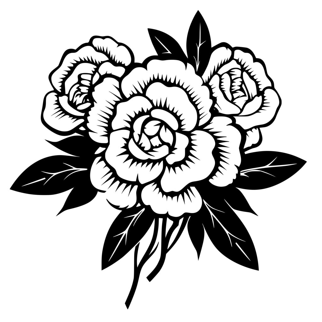 Instant Download Camellia Flowers SVG/PNG/DXF Files: Perfect for Cricut ...