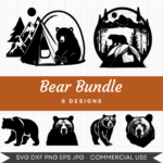 Bear Bundle – 6 Instant Download Svg Images