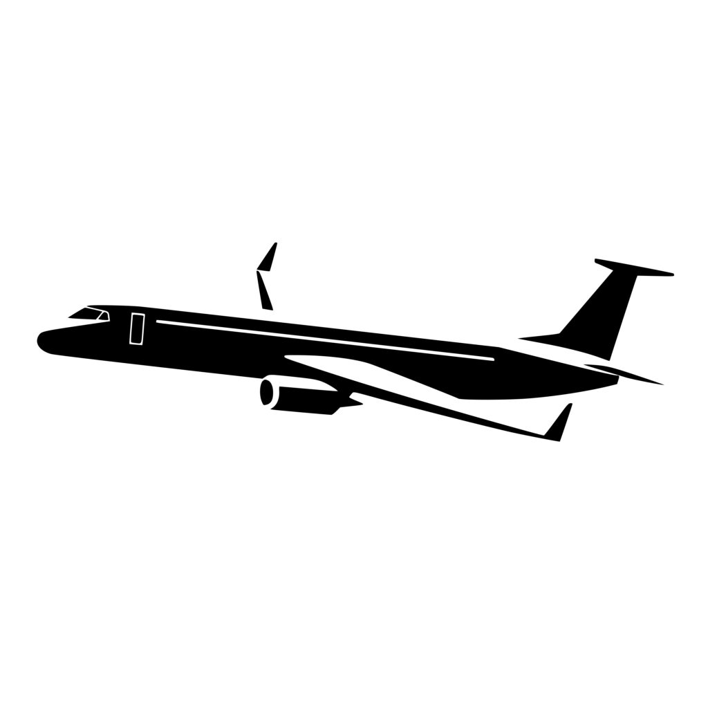 Passenger Plane SVG Image for Cricut, Silhouette, and Laser Machines