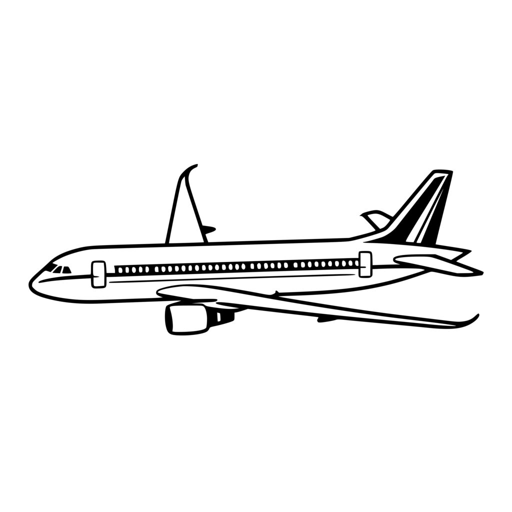 Flying Jet SVG Image for Cricut Silhouette Laser Machines