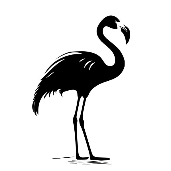 Furry Flamingo SVG File for Cricut & Silhouette: Instant Download