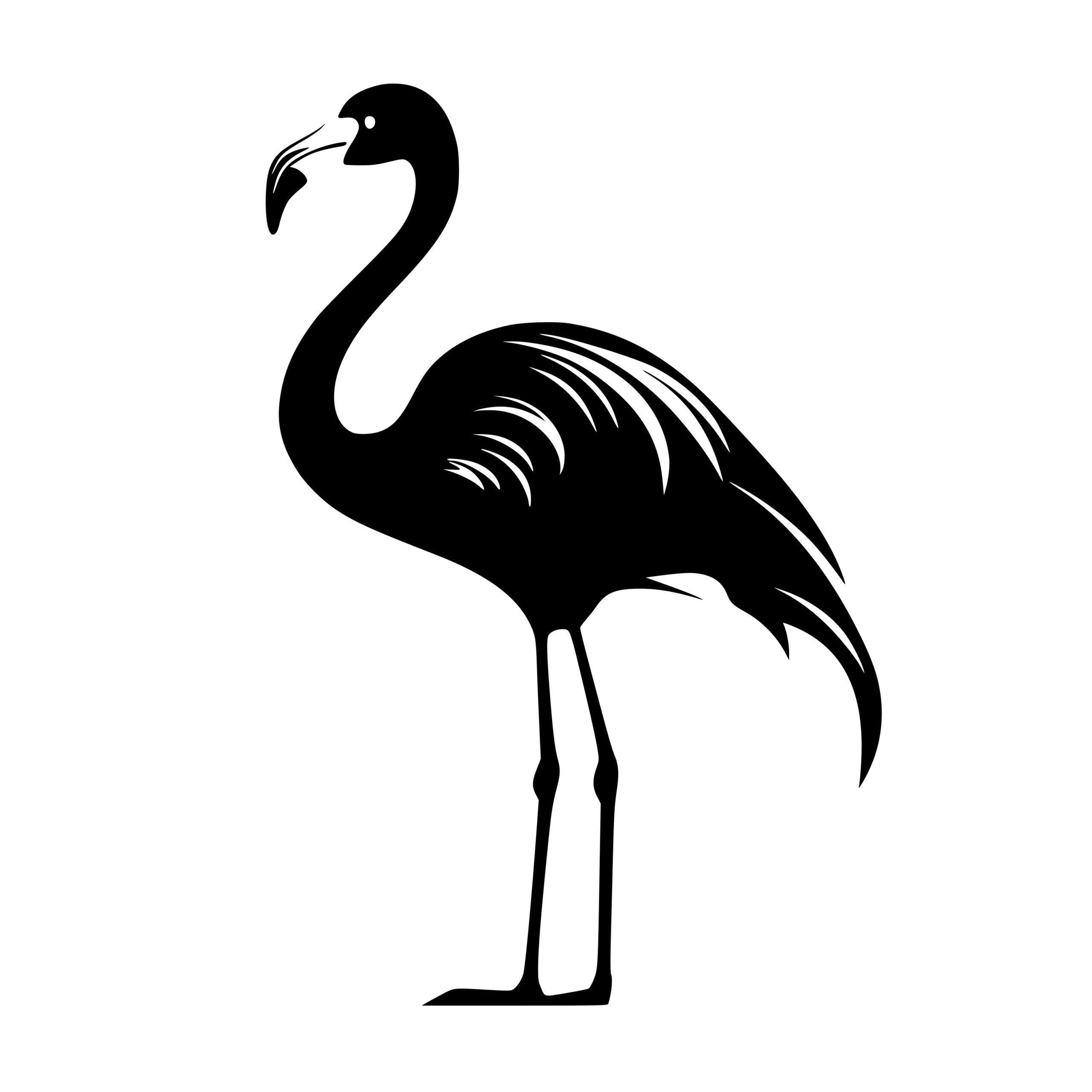 Tropical Flamingo SVG Image Instant Download for Cricut, Silhouette ...