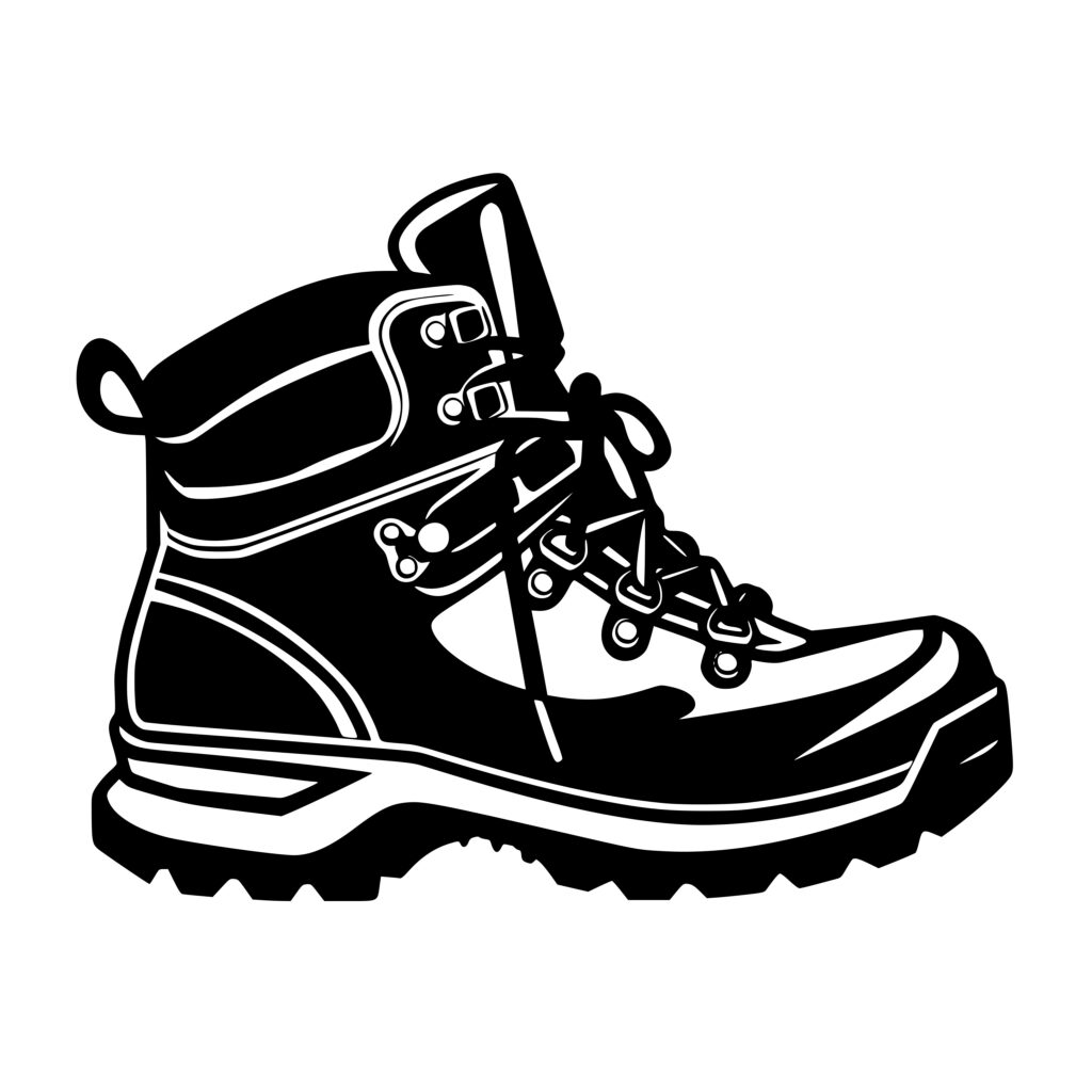 Hiking Boot SVG File for Cricut, Silhouette, and Laser Machines