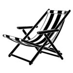 Striped Lounge Chair