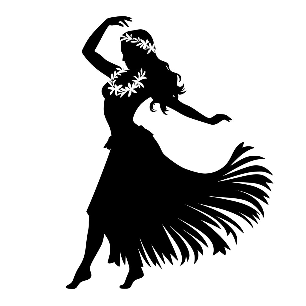 Hawaiian Hula Dancer SVG File for Cricut, Silhouette, and Laser Machines