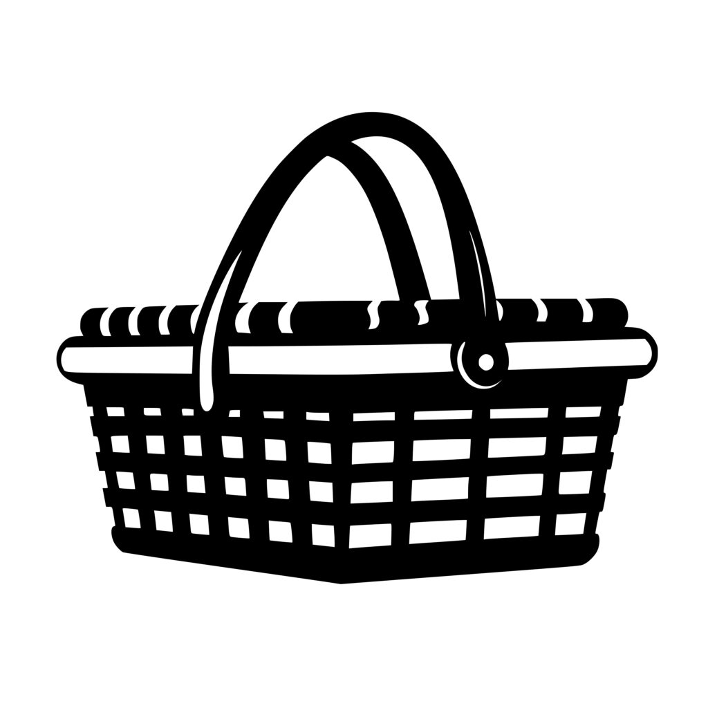 Woven Picnic Basket - SVG, PNG, DXF Files for Cricut, Silhouette, Laser ...