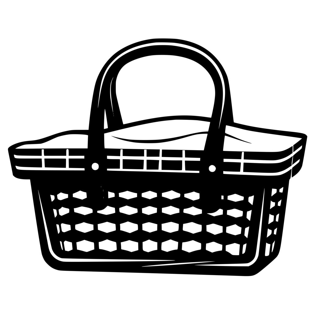 Picnic Basket SVG File for Cricut, Silhouette, Laser Machines