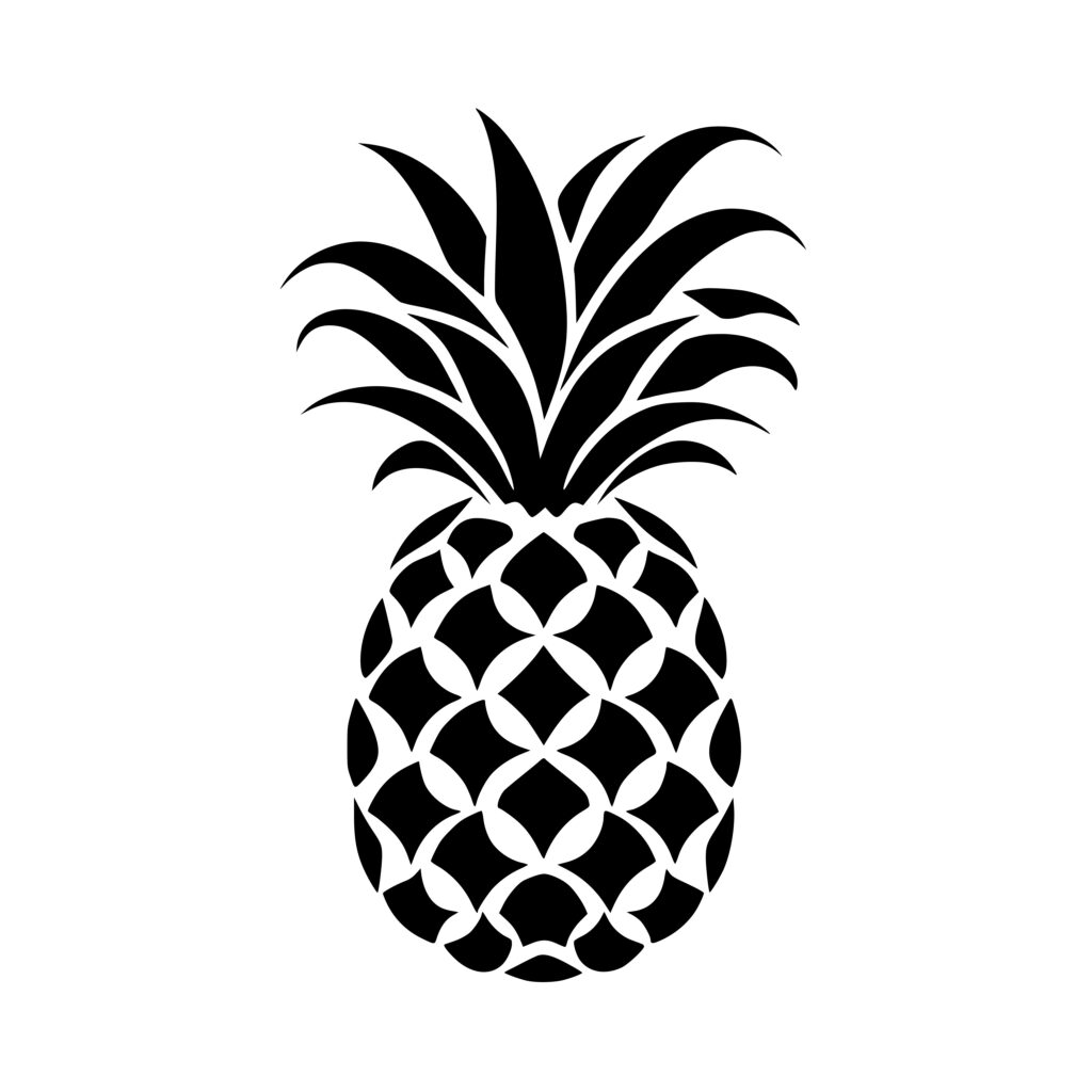 Hawaiian Pineapple SVG Image For Cricut Silhouette And Laser Machines