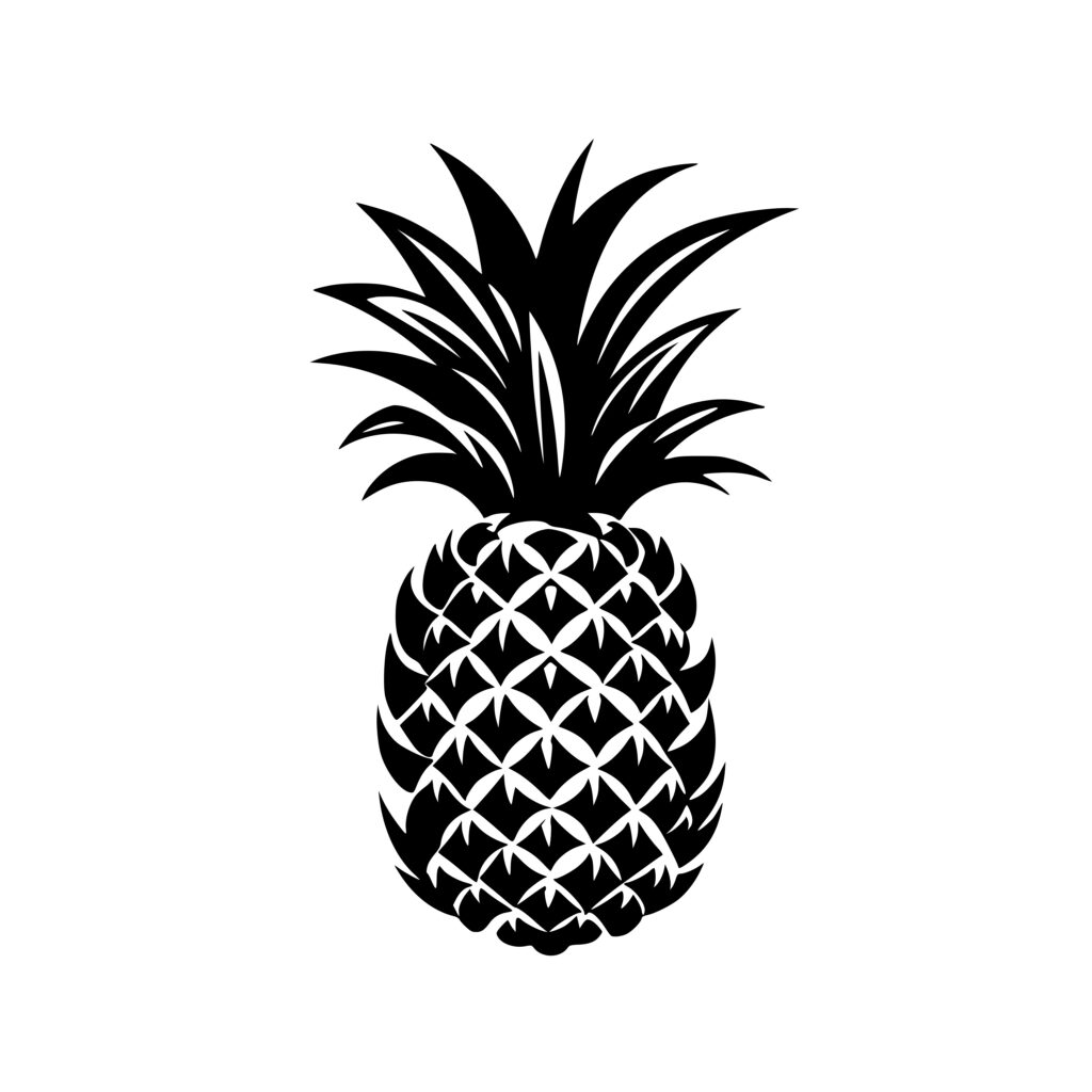 Fresh Pineapple SVG/DXF/PNG Instant Download for Cricut, Silhouette ...