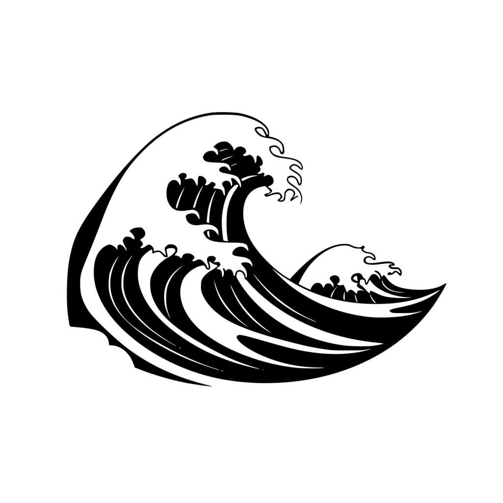 Ocean Wave Svg File For Cricut Silhouette And Laser Machines