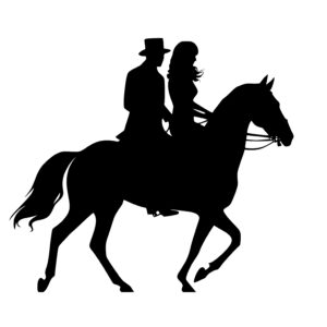 Couple on Horseback
