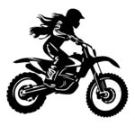 Woman on Dirt Bike