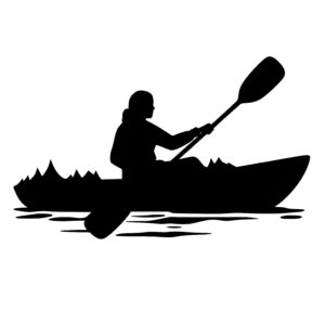 Woman Kayaking in Nature