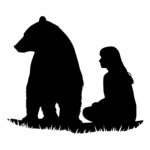 Woman and Bear