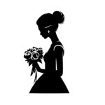 Lady Holding Flowers