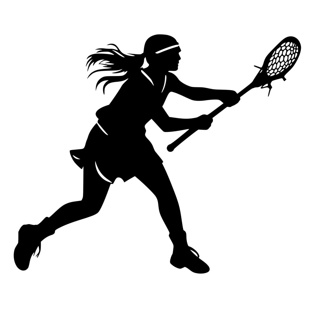 Instant Download Image: Woman Playing Lacrosse for Cricut, Silhouette ...