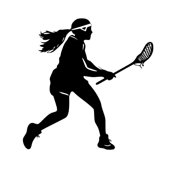 Female Lacrosse Athlete SVG File: Instant Download for Cricut ...