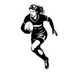 Woman Playing Rugby