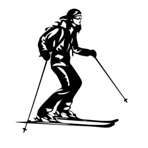 Woman Skiing