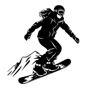 Snowboarding Woman