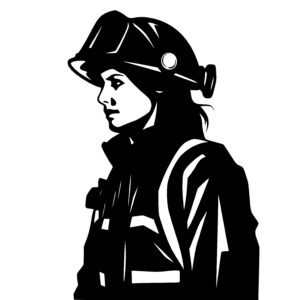 Firefighting Woman