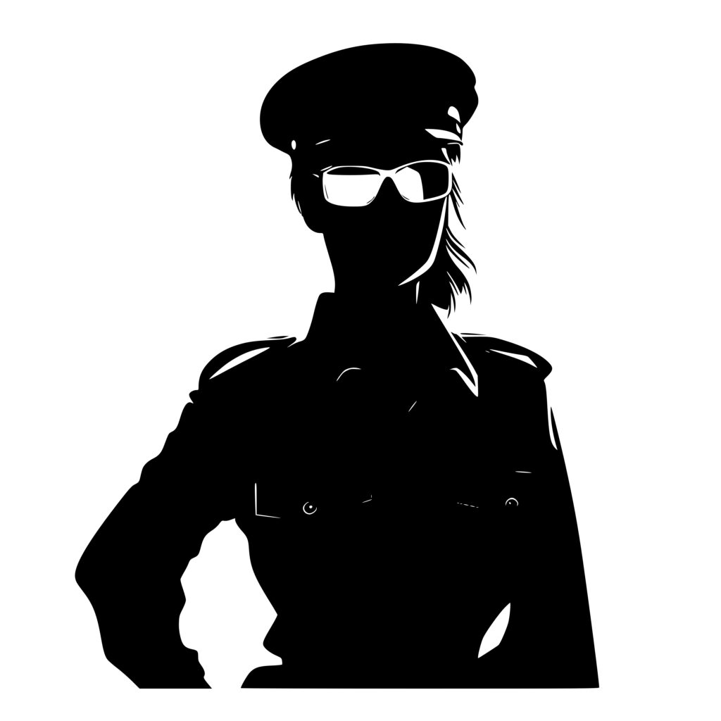 Policewoman with Sunglasses SVG File for Cricut, Silhouette, Laser Machines