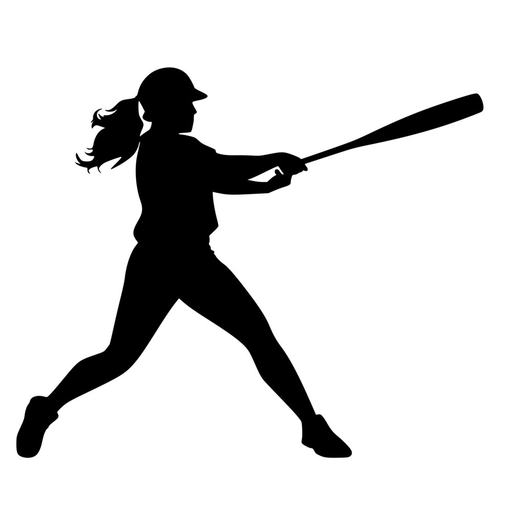 Softball Swing SVG File for Cricut, Silhouette, Laser Machines