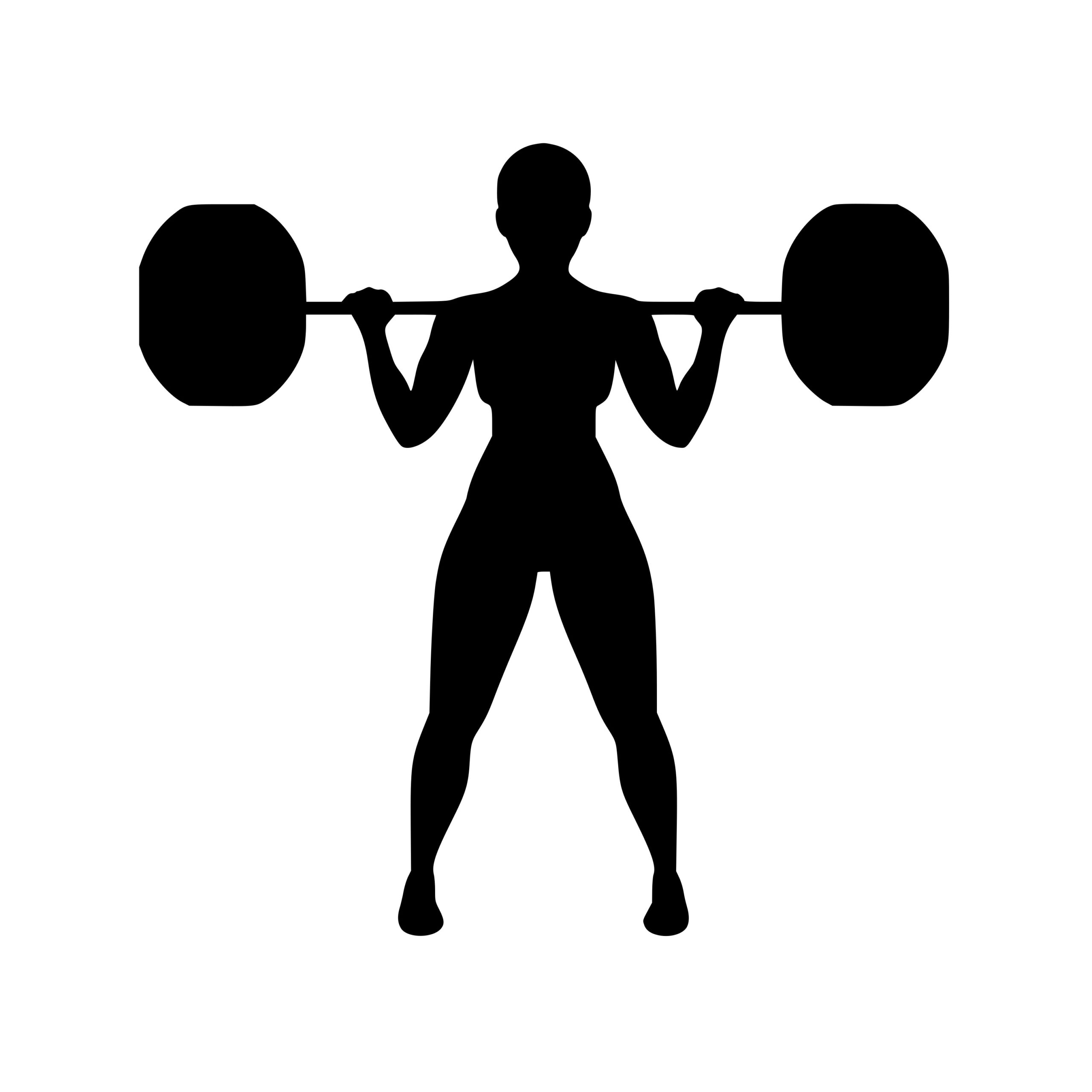 Female Weightlifter Lifting Heavy Weights · Creative Fabrica