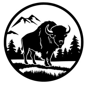 Wild Landscape Bison