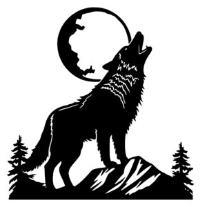 Moonlit Wilderness Wolf