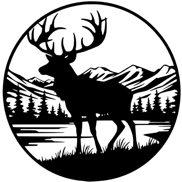 Majestic Woodland Stag SVG File for Cricut, Silhouette, Laser Machines
