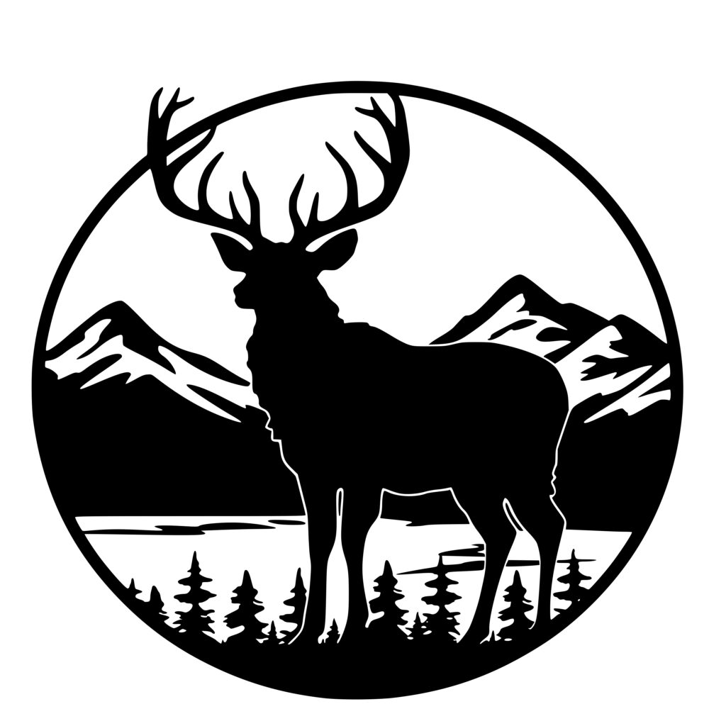Elegant Elk SVG File: Perfect for Cricut, Silhouette, Laser Machines